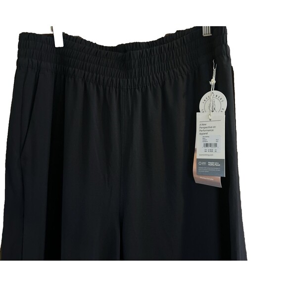 Vuori Villa Trouser Pants Womens Black Wide Leg VW4047 Lightweight Sz XXL NEW - Picture 3 of 8